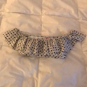 VS Off the shoulder ruffle bikini top
